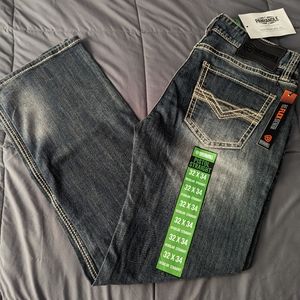 Rock and Roll Denim Pistol Straight Jeans (32x34)